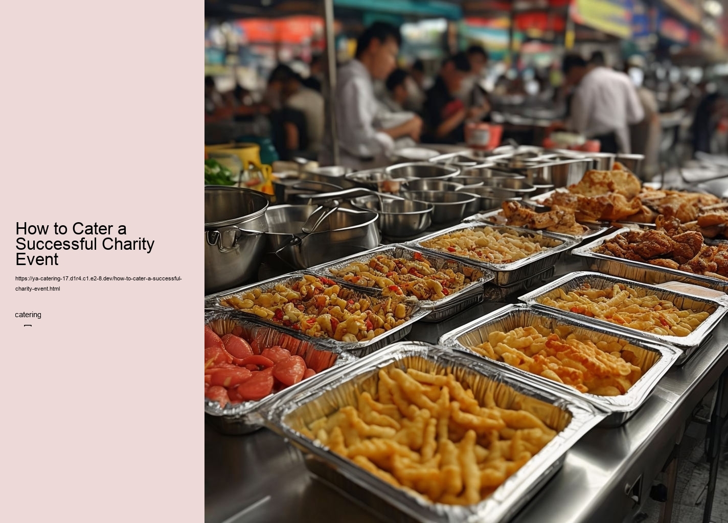 How to Cater a Successful Charity Event